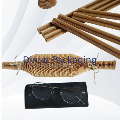 Degradable Honeycomb Wrapping Paper Mesh Sleeve Untuk Kemasan Kosmetik Botol Kaca