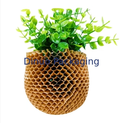 Degradable Honeycomb Wrapping Paper Mesh Sleeve Untuk Kemasan Kosmetik Botol Kaca