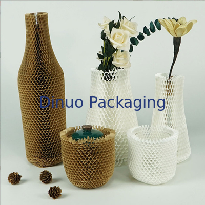 Bahan Ramah Lingkungan Honeycomb Wrapping Kraft Paper Rolls Untuk Produk Kado Rapuh