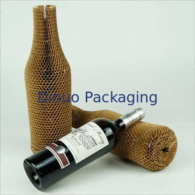 Bahan Ramah Lingkungan Honeycomb Wrapping Kraft Paper Rolls Untuk Produk Kado Rapuh