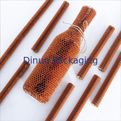 Bahan Ramah Lingkungan Honeycomb Wrapping Kraft Paper Rolls Untuk Produk Kado Rapuh