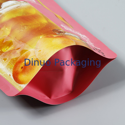 Kustom Biodegradable Plastik Aluminium Foil Spout Pouch Straw Fruits Juice Pouch Bag