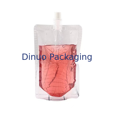 Komposit Plastik Food Grade Stand Up Spout Pouch Kustom Dicetak Beer Drink Liquid Bag