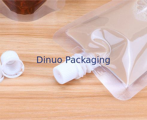Komposit Plastik Food Grade Stand Up Spout Pouch Kustom Dicetak Beer Drink Liquid Bag
