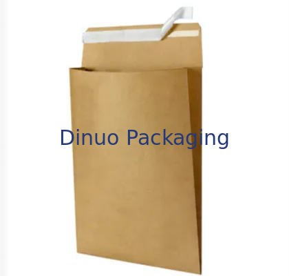 Tas Mailer Kertas Murni 100% Dapat Didaur Ulang Dengan Gusset Di Sisi Dan Bawah