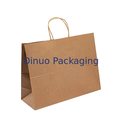Kertas Kraft Takeaway Tote Bag Baking Pastry Milk Tea Shopping Gift Paper Bag