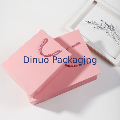 Reusable Biodegradable Top Handle Bag Tas Kemasan Kado Kertas Kraft yang Disesuaikan