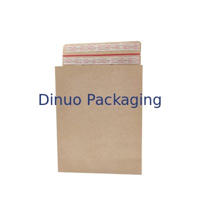 100% Biodegradable Kraft Mailer Paper Bag Self Adhesive Seal Sides Dan Bottom Gusset