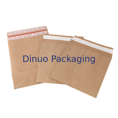 100% Biodegradable Kraft Mailer Paper Bag Self Adhesive Seal Sides Dan Bottom Gusset