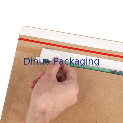 100% Biodegradable Kraft Mailer Paper Bag Self Adhesive Seal Sides Dan Bottom Gusset