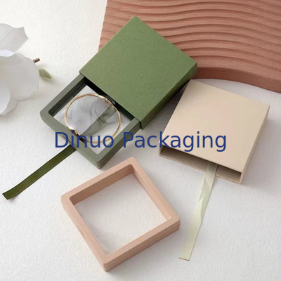 Kotak Kertas Cetak Kustom yang Dapat Didaur Ulang Varnishing Paper Drawer Gift Box