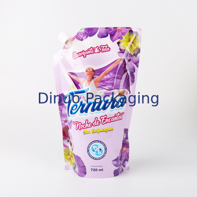 Laundry Detergent Custom Printed Stand Up Pouches Refill Liquid Soap Packaging Bag
