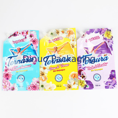 Laundry Detergent Custom Printed Stand Up Pouches Refill Liquid Soap Packaging Bag