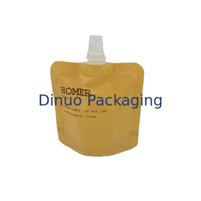 Custom Stand Up Bag Kantung Cerat Isi Ulang Kosmetik Kraft Biodegradable