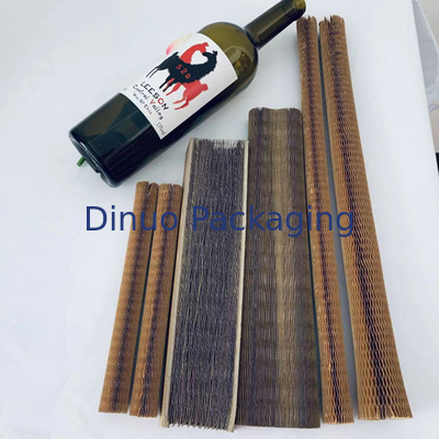Lengan Kertas Sarang Lebah Kraft Ramah Lingkungan Sampul Botol Bantalan Pelindung
