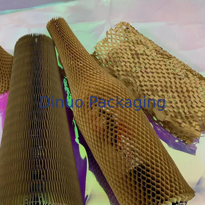 Lengan Kertas Sarang Lebah Kraft Ramah Lingkungan Sampul Botol Bantalan Pelindung