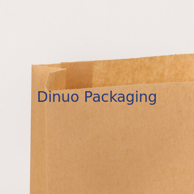 Logo Kustom Dicetak Paket Hadiah Permen Biodegradable Tas Tip Bawah Kantong Kertas Kraft