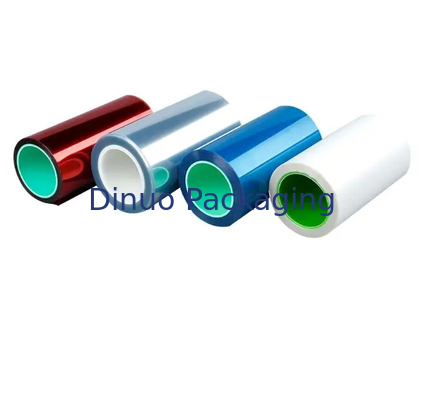 25 mikron PET Rilis Liner Film Transparan Untuk Pita Rilis Tas Kurir