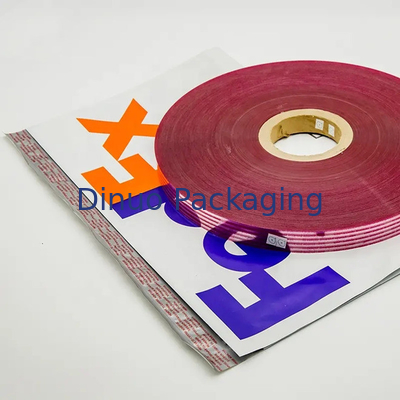 Kustom Dicetak Segel Yang Dapat Dilepas BOPP Kantong Plastik Perekat Pita Perekat Dua Sisi