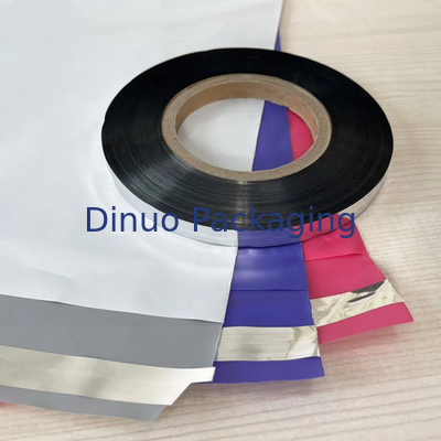 PE Dan PP Plastik Aluminium Film Permanen Bag Sealing Tape Untuk Mailer Bags Dan Flat Poly Mailer