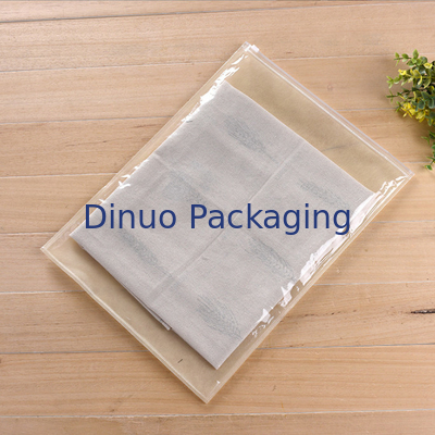 Zipper / Top Closure CPE Packaging Bags Tear Resistant Untuk Kaus Kaki