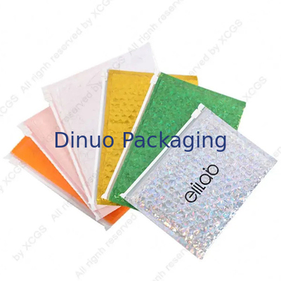 PVC Plastik yang bisa ditutup kembali Zip Lock Bubble Bags Clear Bubble Zipper Mailer Bag