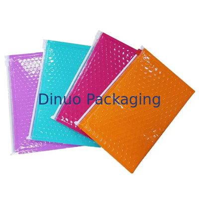 Shockproof Zipper Bubble Bags Posting Shipping Logo Custom Padded Bags Amplop