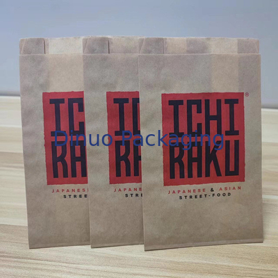 Kantong Kertas Kaca Lempeng Bentuk persegi panjang 100% terdegradasi