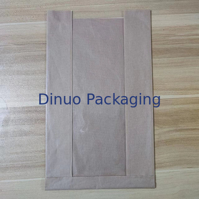 Kantong Kertas Kaca Lempeng Bentuk persegi panjang 100% terdegradasi