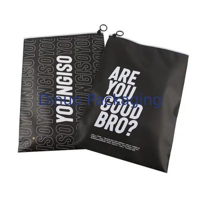 Custom Printed Logo CPE Plastik Slider Zipper Bags