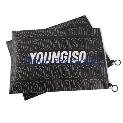Custom Printed Logo CPE Plastic Slider Zipper Bags Untuk Pakaian Baju Ringan T-Shirt Packaging