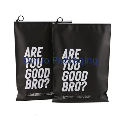 Custom Printed Logo CPE Plastik Slider Zipper Bags