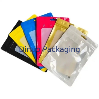 Customized CPE PE Transparan Plastik Frosted Zip Lock Bag Mini Zip Pocket