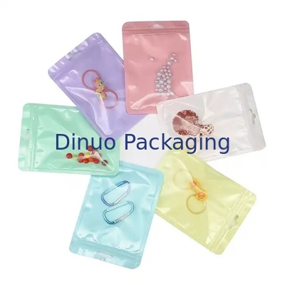 Customized CPE PE Transparan Plastik Frosted Zip Lock Bag Mini Zip Pocket