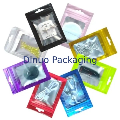 Customized CPE PE Transparan Plastik Frosted Zip Lock Bag Mini Zip Pocket