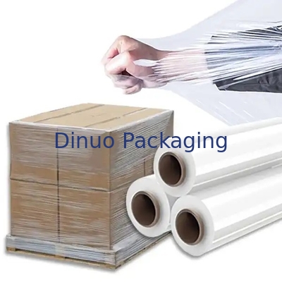 1372m Panjang Stretch And Shrink Film Dengan Ketebalan 0,028mm Untuk Perlindungan
