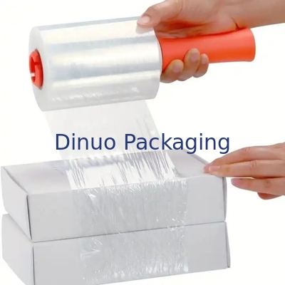 Blue Stretch And Shrink Film Lebar 20cm / 50cm / 100cm Dirancang Dengan Handle Plastik
