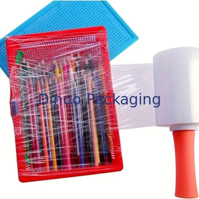 Blue Stretch And Shrink Film Lebar 20cm / 50cm / 100cm Dirancang Dengan Handle Plastik