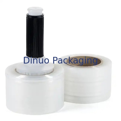LLDPE Red Stretch And Shrink Film 0,012mm Dirancang Dengan Genggam Plastik