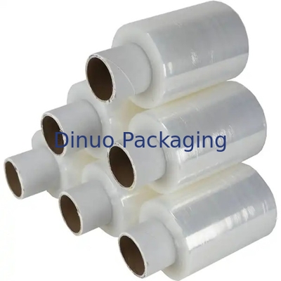 LLDPE Red Stretch And Shrink Film 0,012mm Dirancang Dengan Genggam Plastik