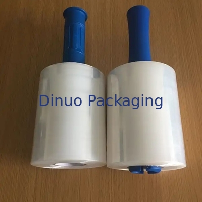 Film peregangan dan penyusutan LLDPE putih yang dapat disesuaikan dengan pegangan plastik