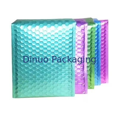 Pengiriman Kemasan Amplop Gelembung Holographic Kantong Pos Metal Poly Holographic Gelembung Mailers
