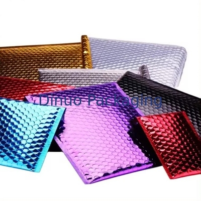 Pengiriman Kemasan Amplop Gelembung Holographic Kantong Pos Metal Poly Holographic Gelembung Mailers