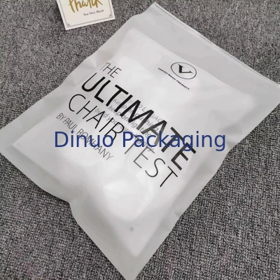 Custom Matte Frosted Zip Seal Ziplock Kantong Plastik Untuk Pakaian Zipper Bag