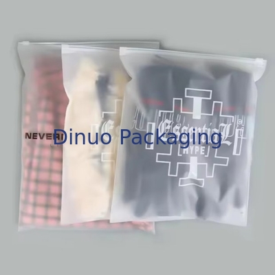 Custom Cpe Frosted Zipper Packaging Bag Plastik Clear Zip Bag Plastik Bag Untuk Pakaian