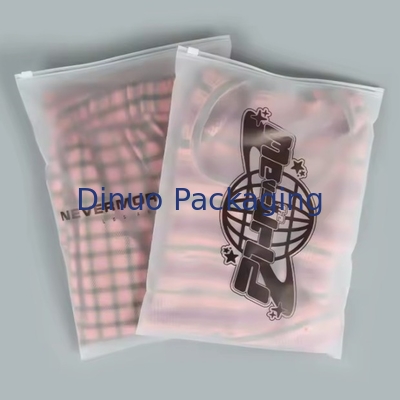 Custom Cpe Frosted Zipper Packaging Bag Plastik Clear Zip Bag Plastik Bag Untuk Pakaian