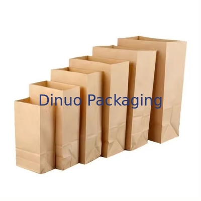 Kantong kertas yang disesuaikan Kemasan Kantong kertas kraft kelas makanan yang dapat didaur ulang