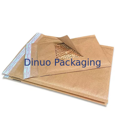 Custom Compostable Honeycomb Padded Kraft Paper Express Envelope Biodegradable Shockproof Mailer Pengiriman Kantong Kemasan