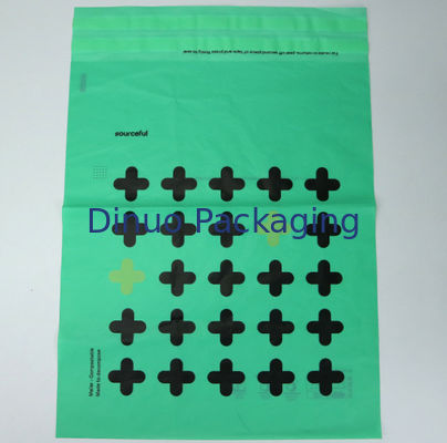 Pengiriman Aman dan Berkelanjutan Dengan Kantong Pos yang Dapat Dikompos dengan Warna Hijau dan Emas