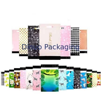 8 Warna Mencetak Poly Mailer Biodegradable Untuk Pengiriman Ramah Lingkungan